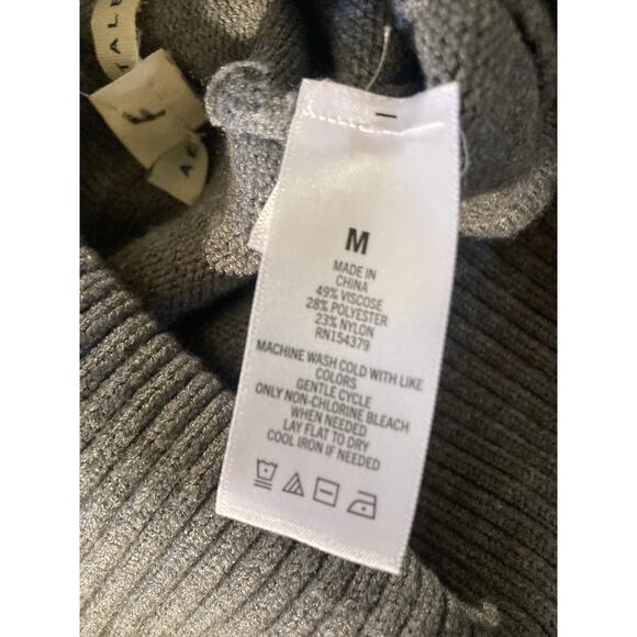 Aeropostale Women's Stretchy Knit Pants Size Medium Gray Flare- NWT - Picture 6 of 7